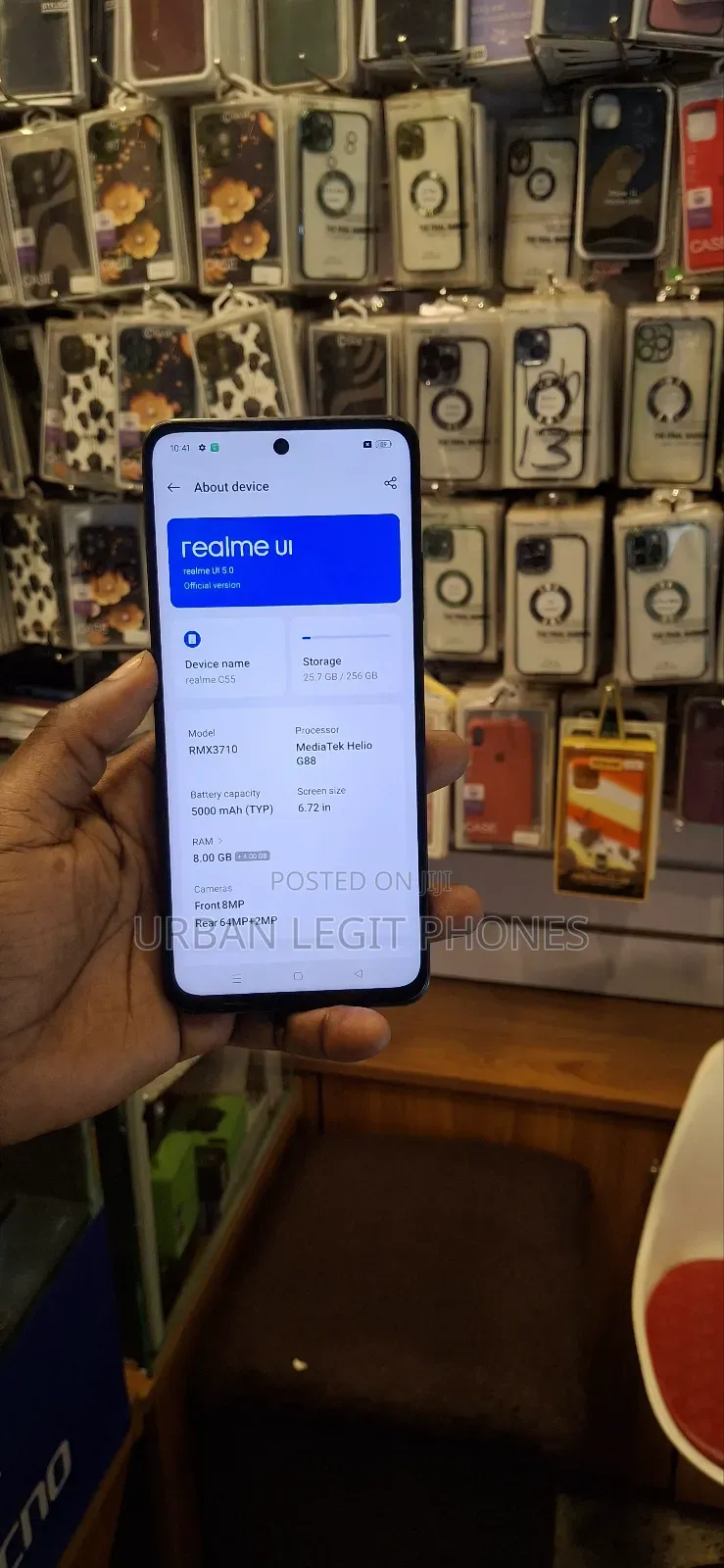 New Realme C55 256 GB Black