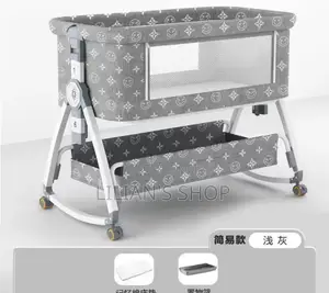 Multifunction Folding Height Adjustable Baby Crib
