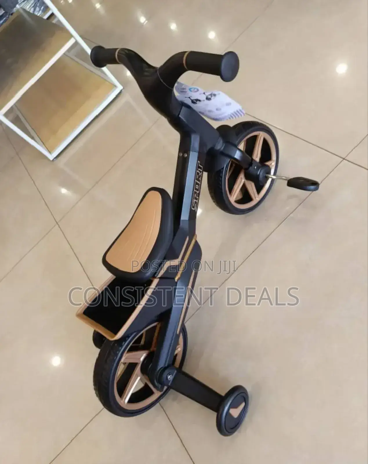 Kids Gold Balance Bike