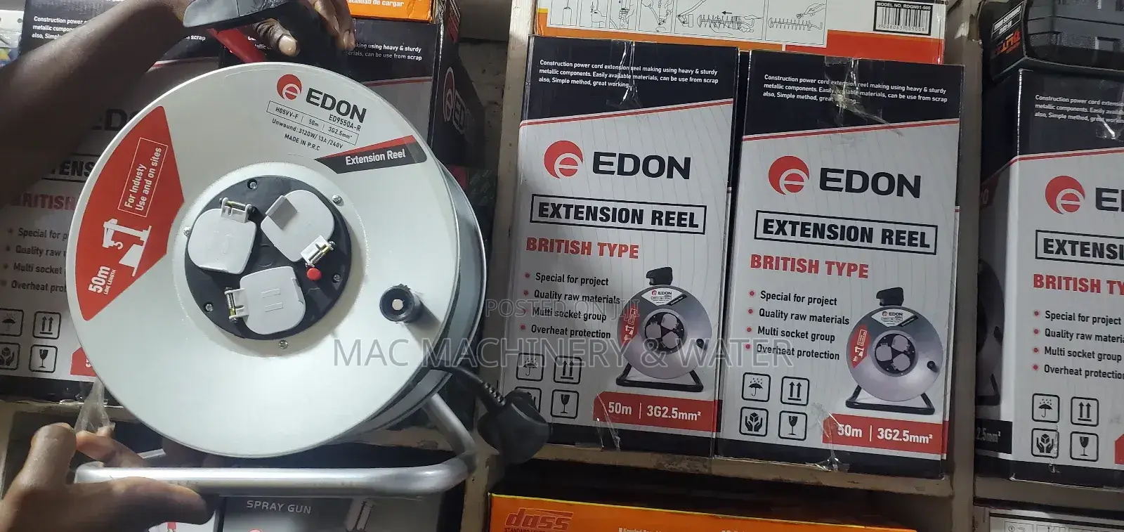 Industrial Heavyextension Cable Reel/Extension Cord 50meters