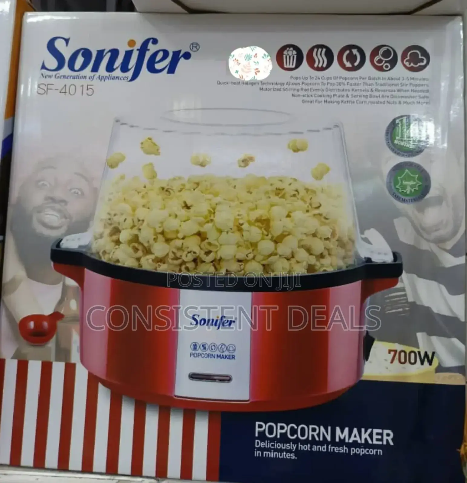 Sonifer 700w Popcorn Maker Machine