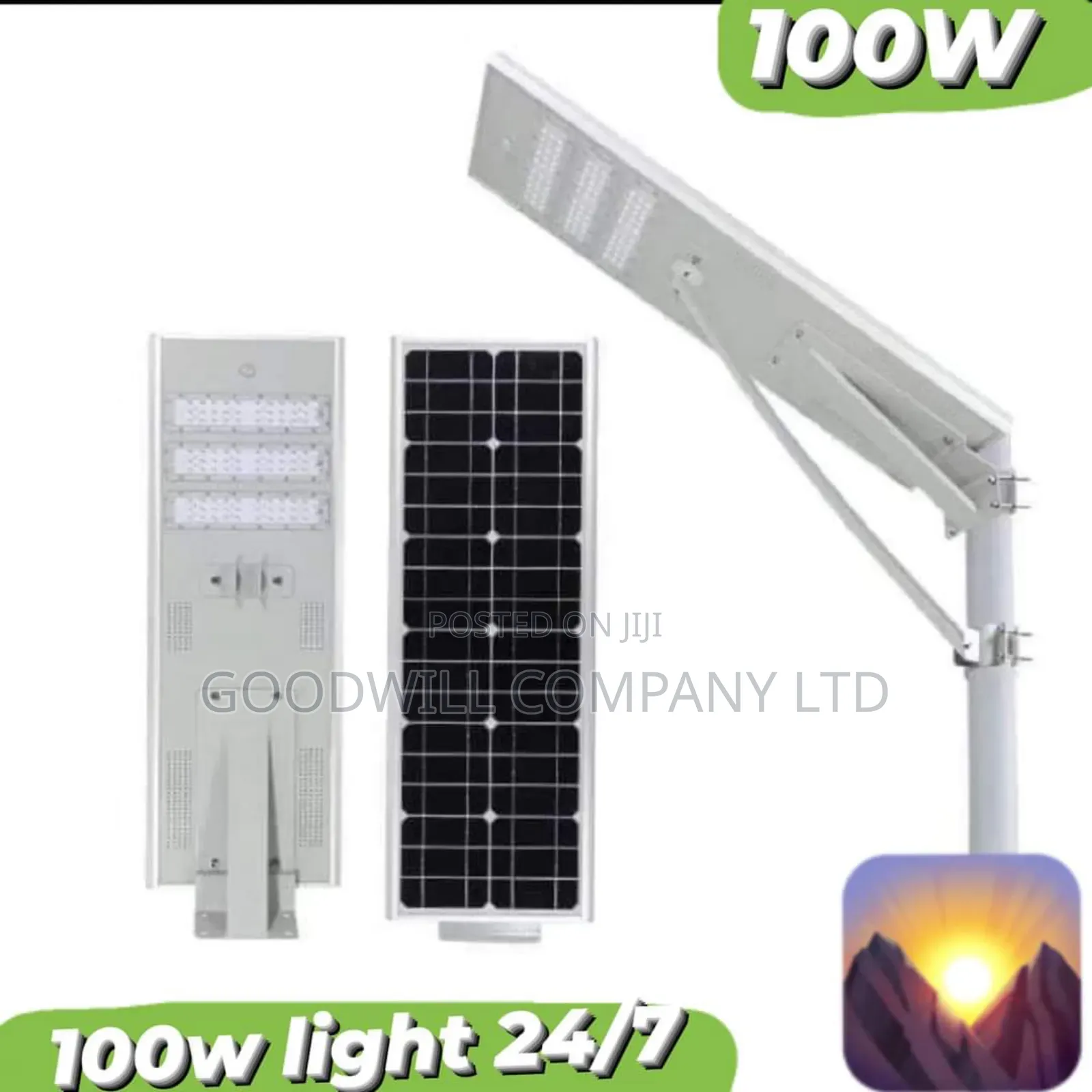 100w All in One Integrated Solar Street Light DND