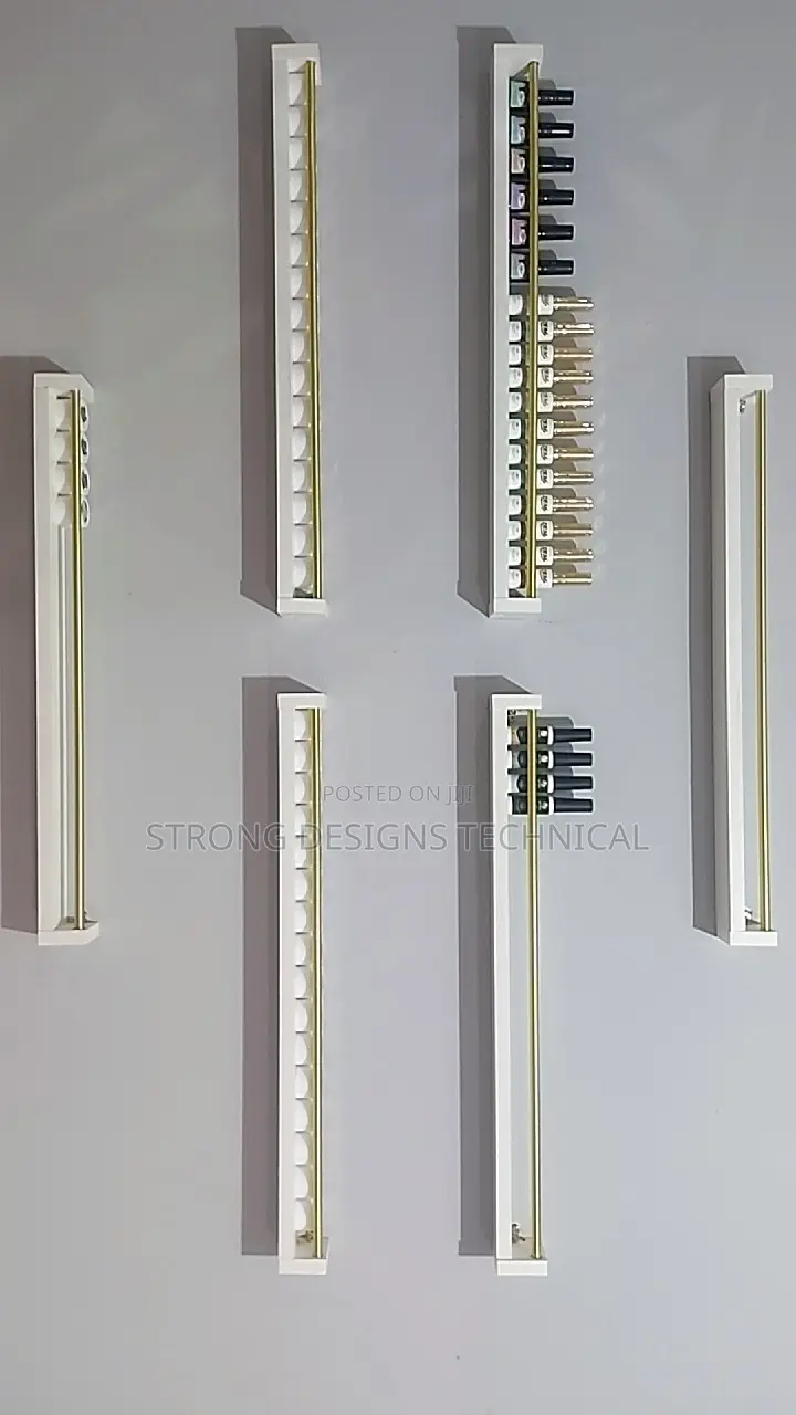 6 Pieces Manicure Nail Salon Display Shelves.