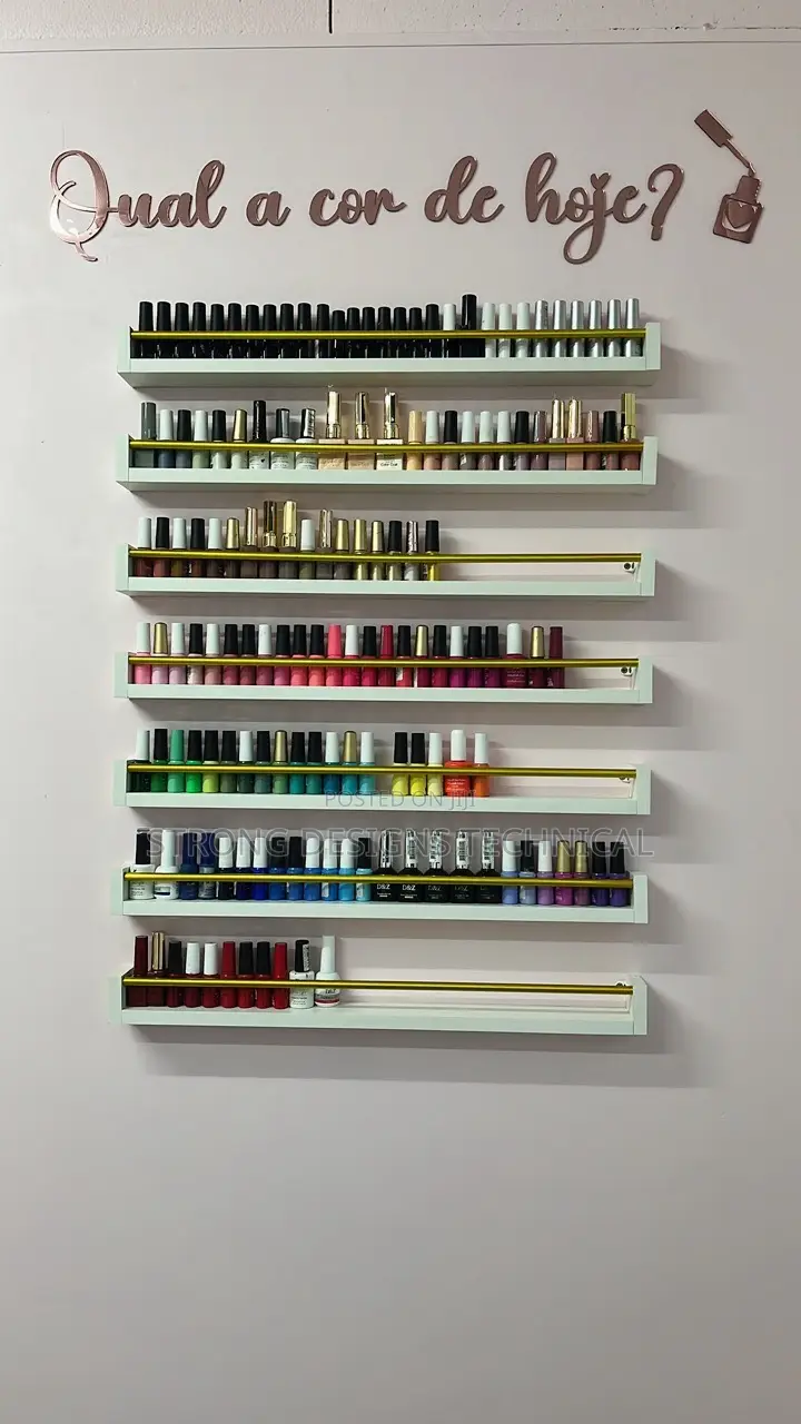 6 Pieces Manicure Nail Salon Display Shelves.