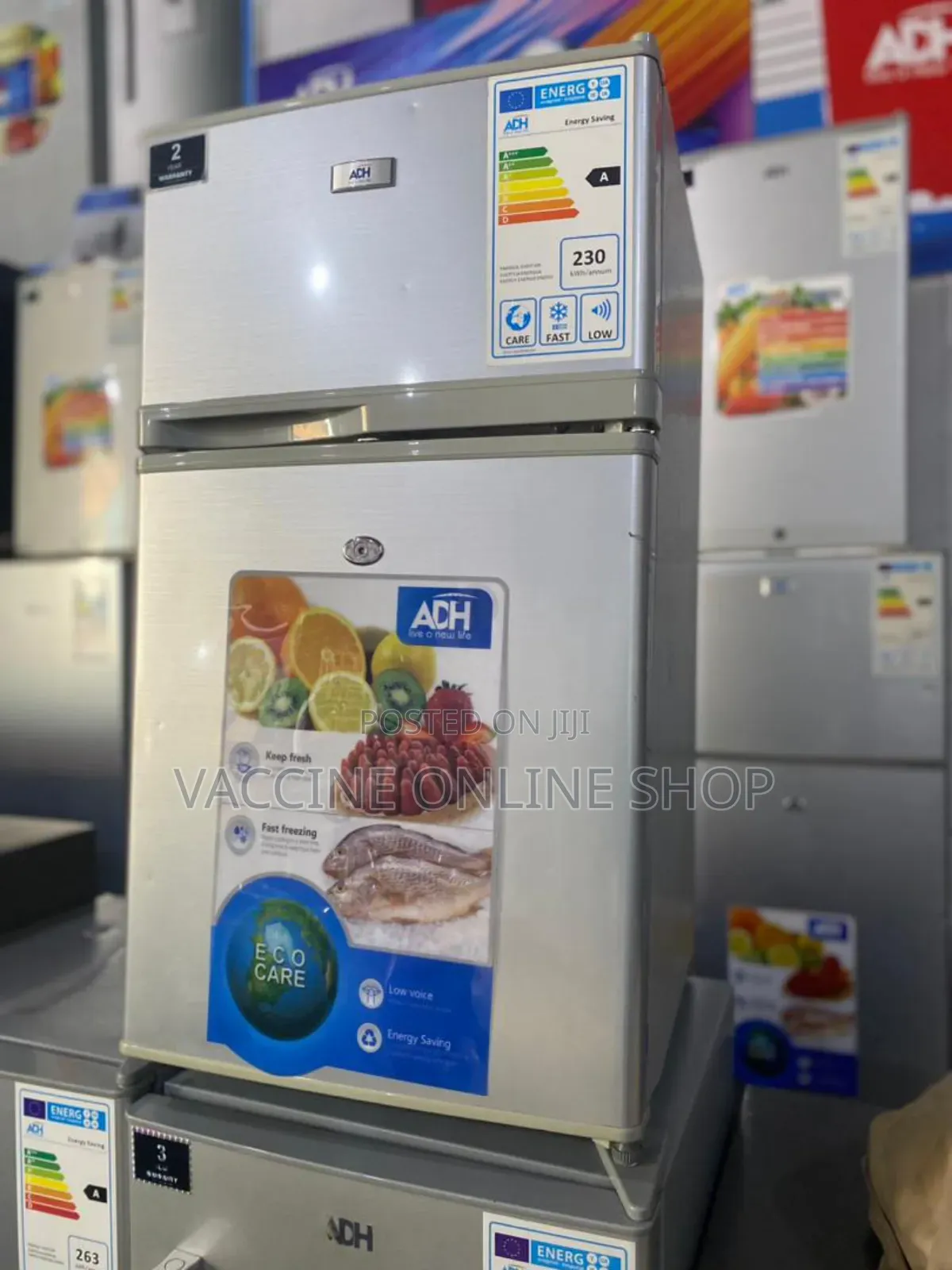 ADH 98L Double Door Fridge/Adh 98L Fridge (SS12)