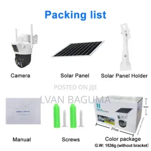 V380 4g Wi-Fi Smart Solar Security Camera - Dual Lens