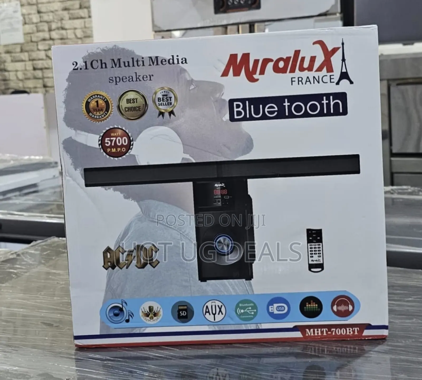 Miralux Superbass Subwoofer Bluetooth, FM Radio, USB Speaker