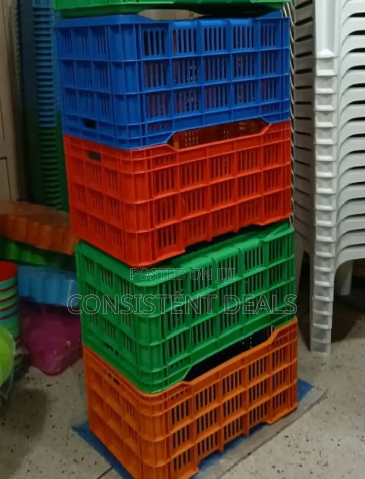 Strong Plastic Storage Crates