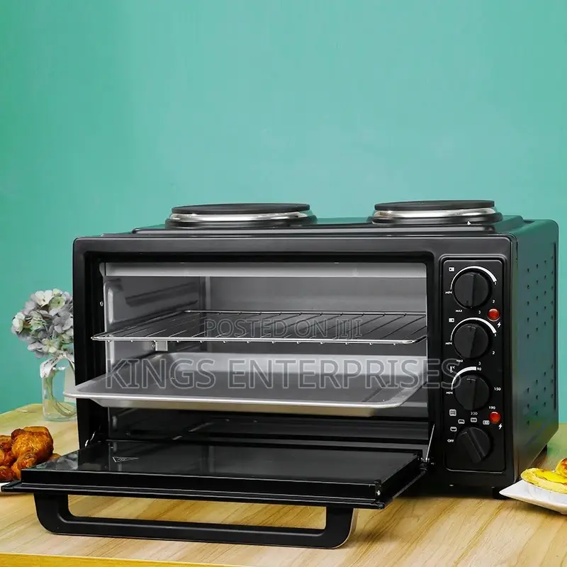 Saachi 45L Electric Oven With Two Hot Plates