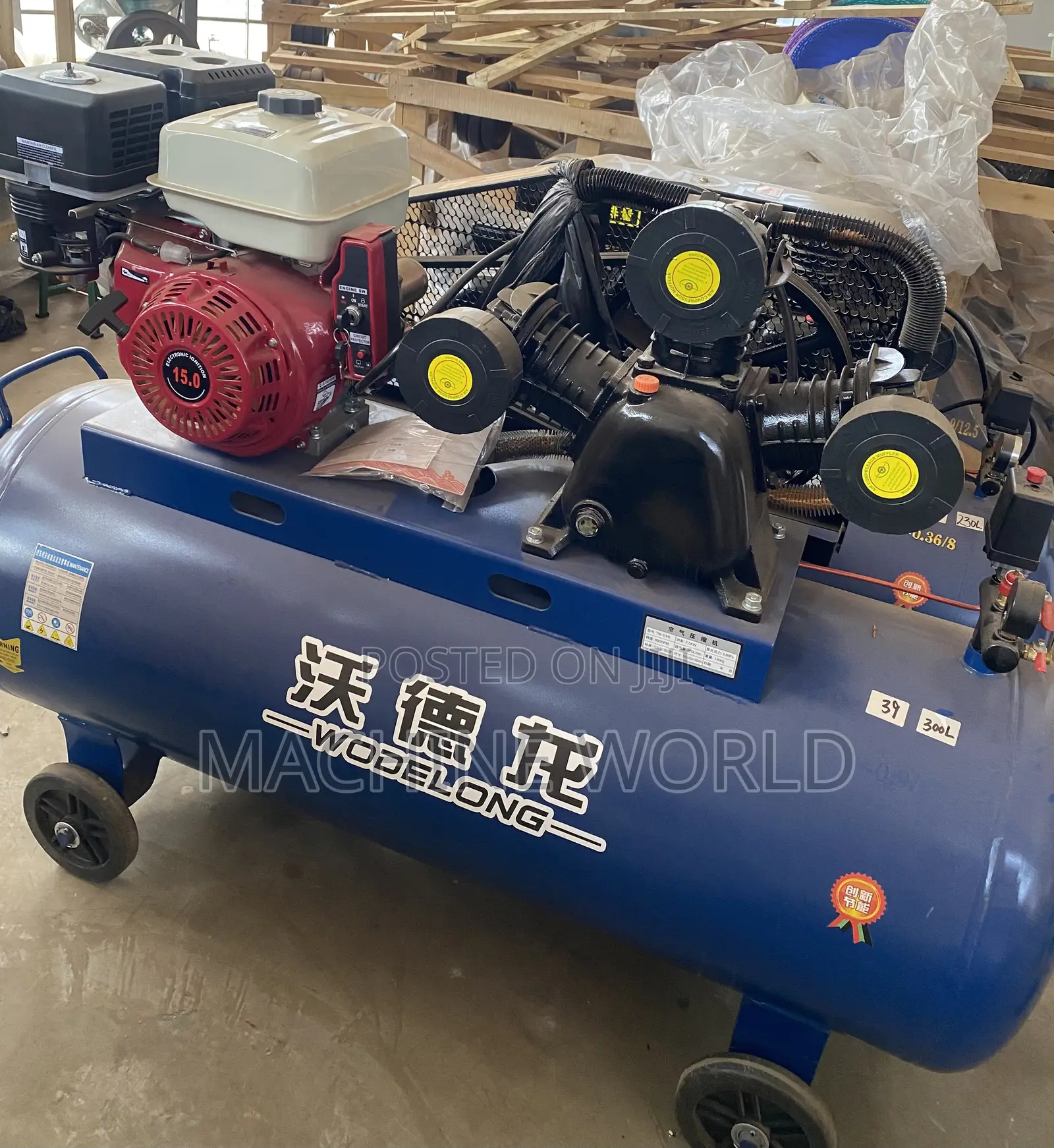 300ltrs Air Compressor (Key Start ) 15HP ENGINE