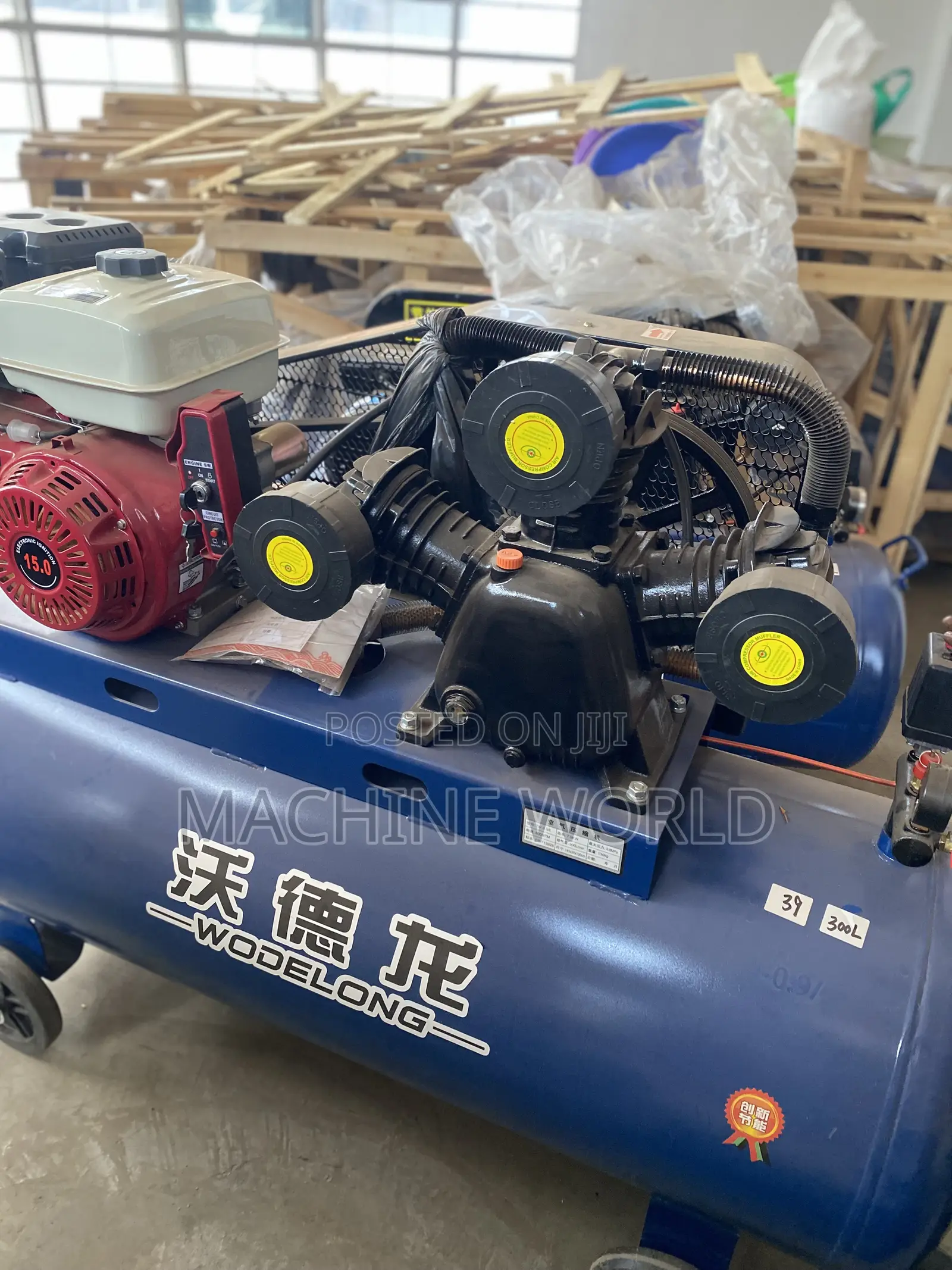 300ltrs Air Compressor (Key Start ) 15HP ENGINE