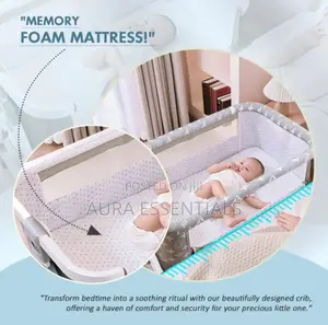 Premium 6 in 1 Printed Baby Cot