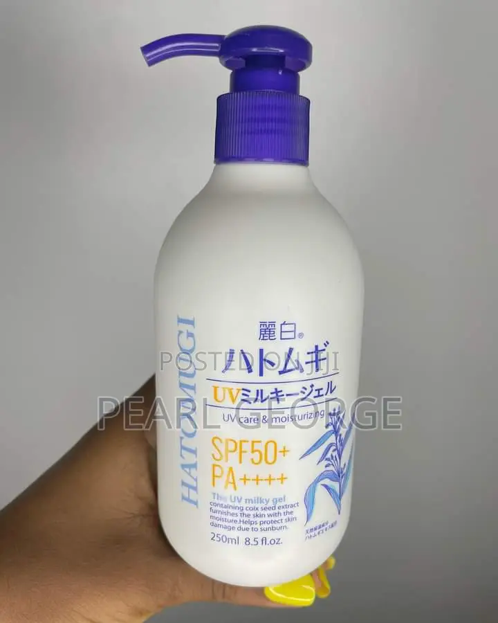 Hatomugi Sunscreen SPF 50 No White Cast 250ml Big Size