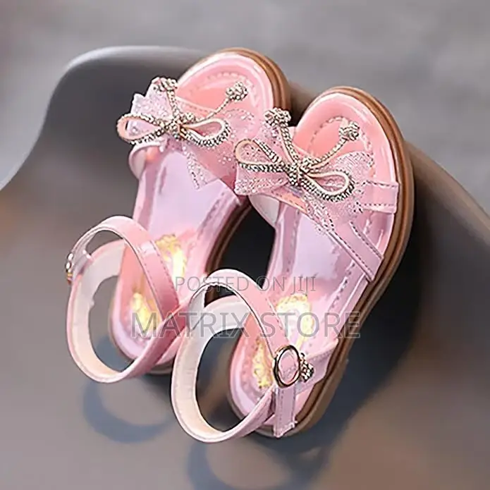 Baby Girls Sandals Open Toe Leather Rubber Sandals Soft Sole