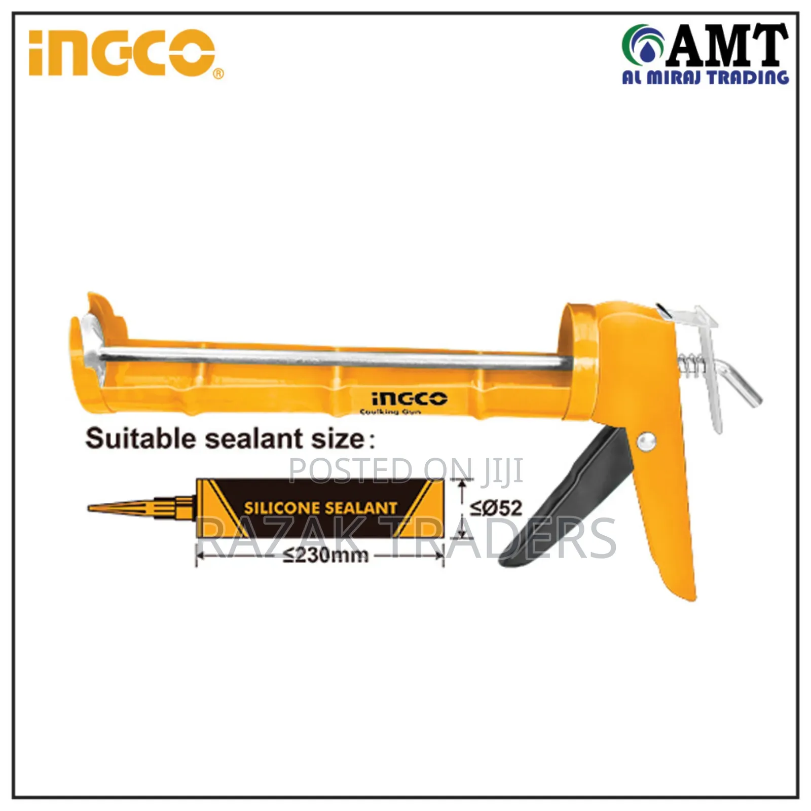 9"/230mm Industrial Grade Caulking Silicon Sealant Gun 9"