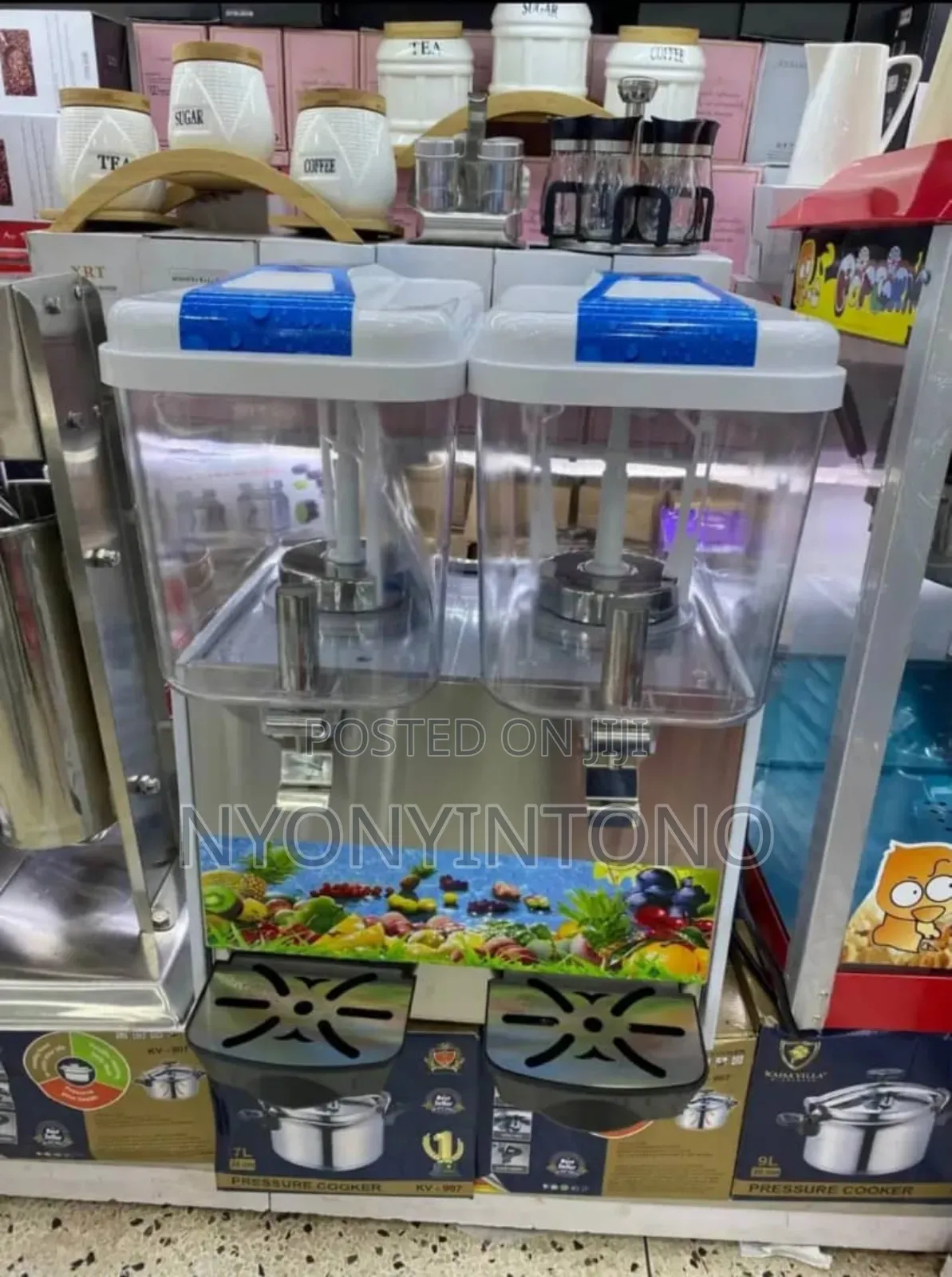 Double Juice Cooler And Dispenser.