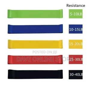 5 in 1 Resistance Exercise Band//Yoga Pilates Fitness Sports