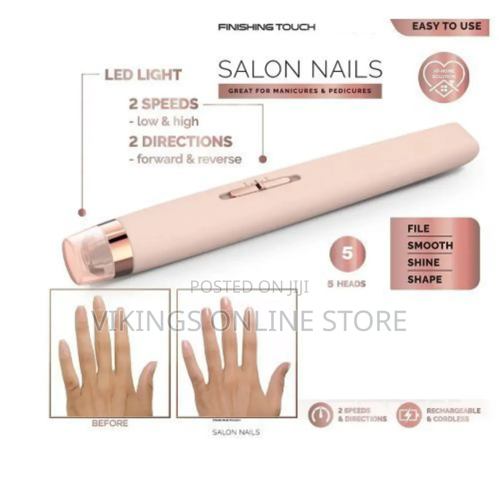 5-in-1 Electric Pedicure Manicure Nail Drill File Grinder