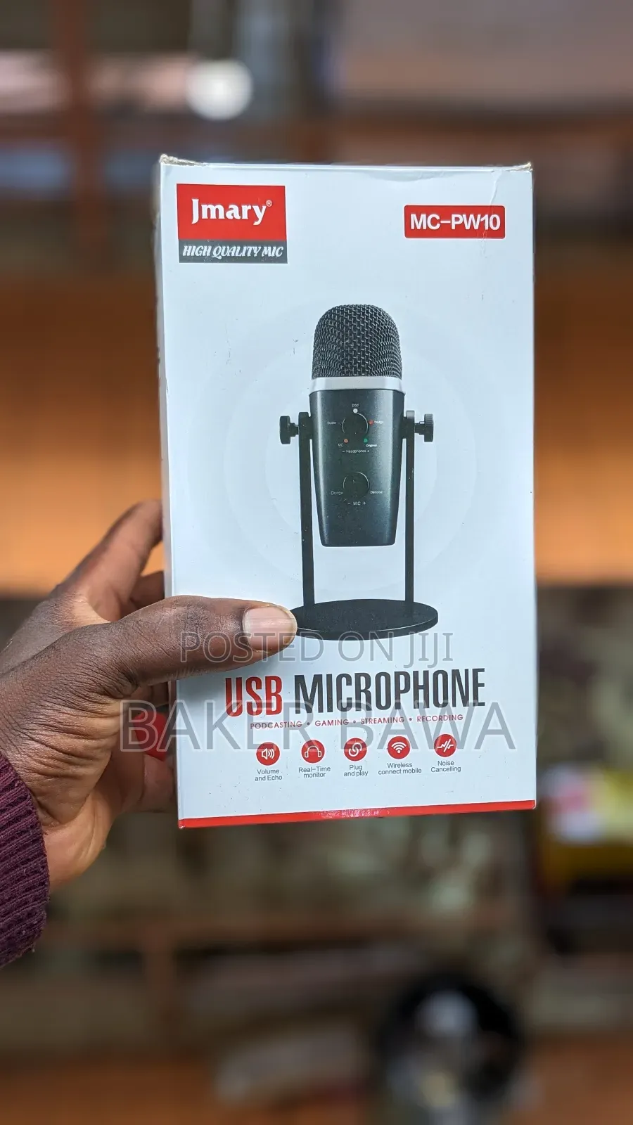 Jmary Pw10 Podcast Microphone Usb