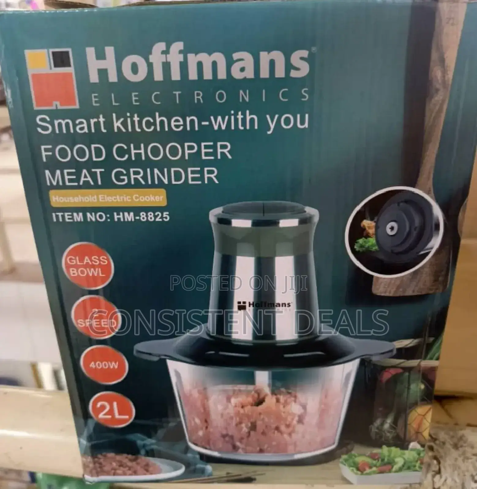 Hoffmans 2L Food Chopper Meat Grinder