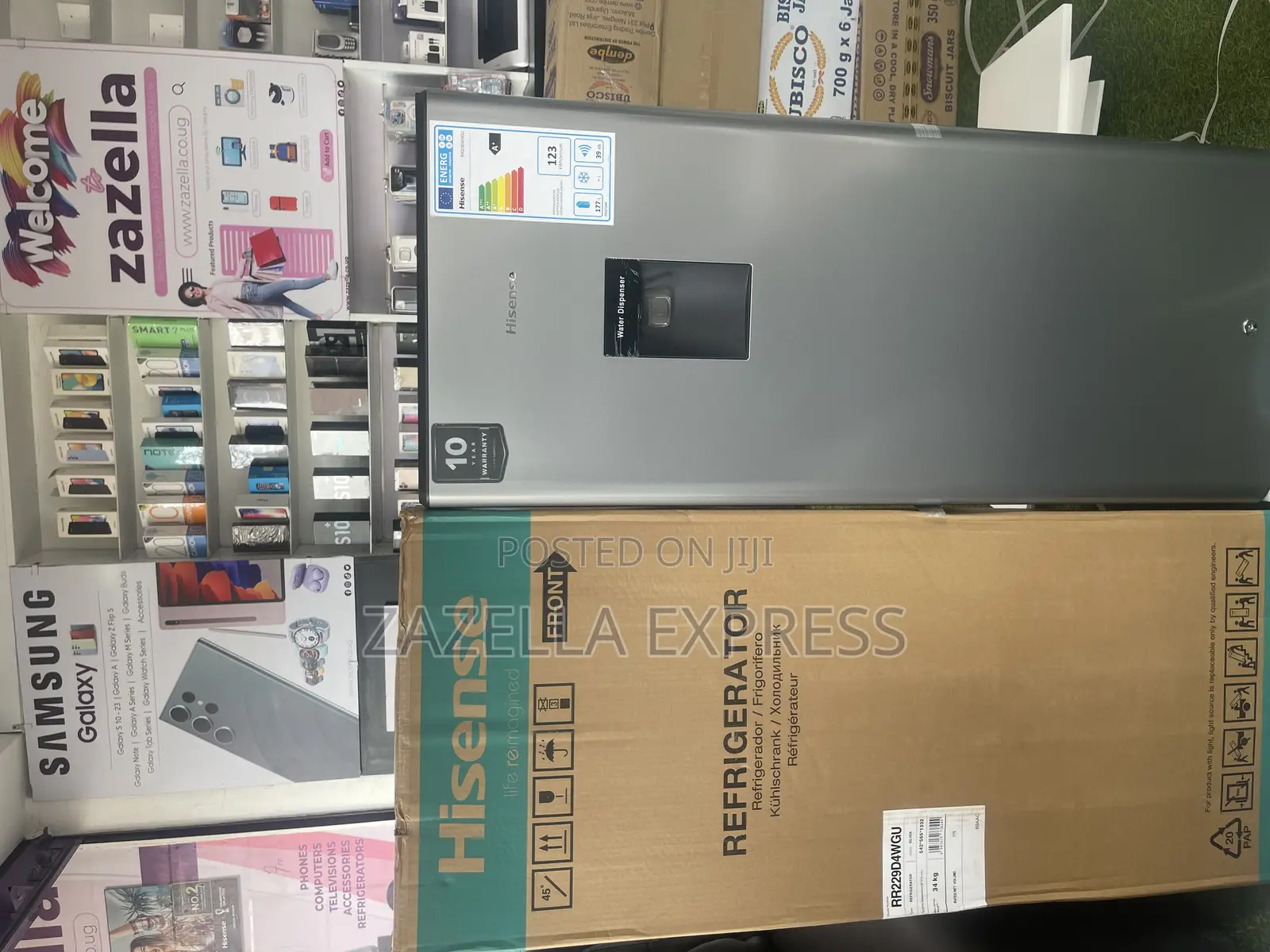 Hisense 229l Single Door Fridge Rr229d4red; Water Dispenser,