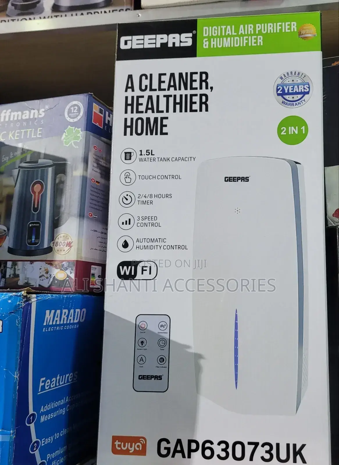 Geepas Digital Air Purifier Humidifier
