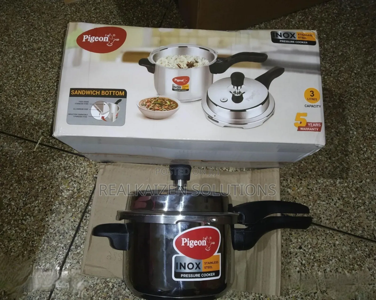 PIGEON 5L INOX Stainless Steel Induction | Pressure Cooker
