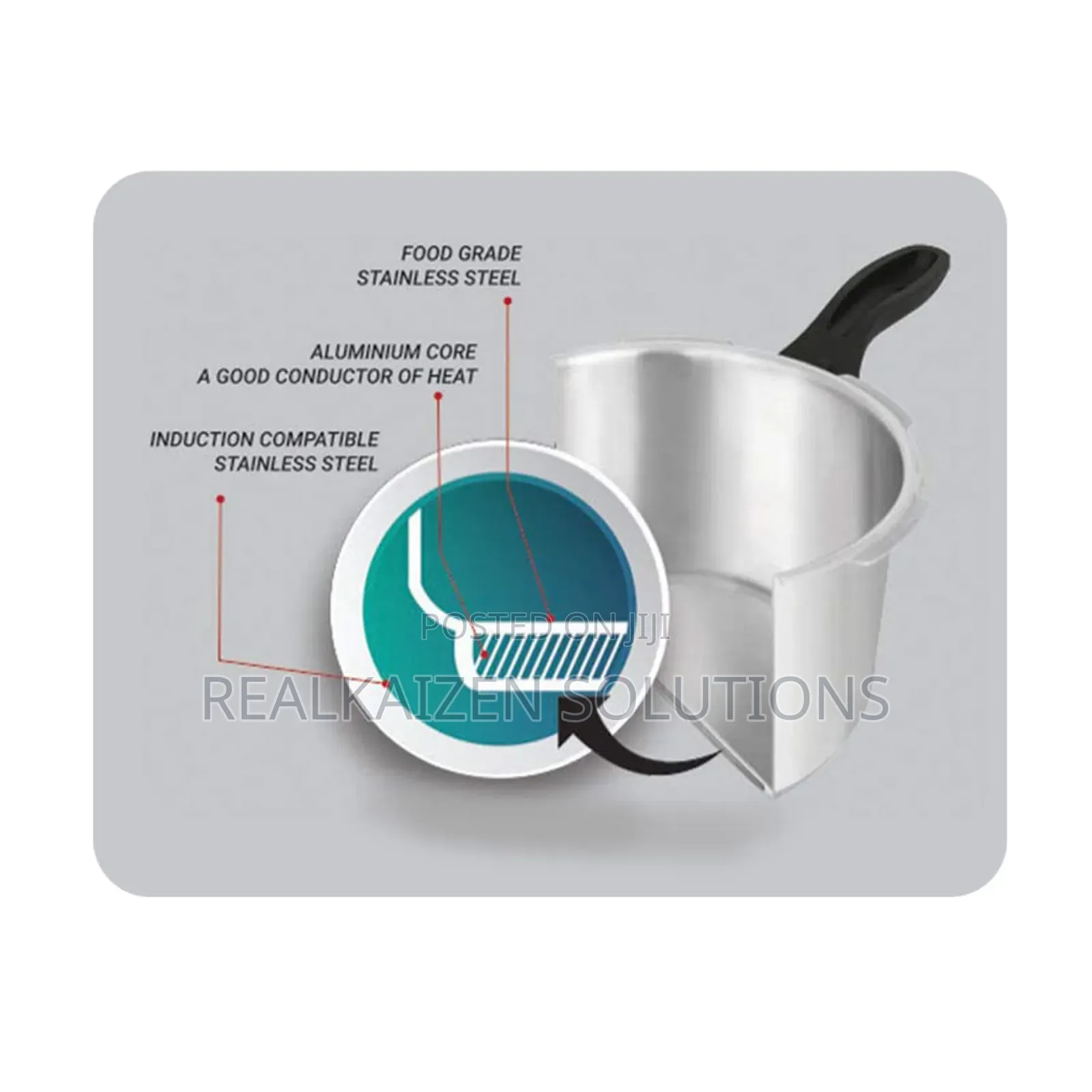 PIGEON 5L INOX Stainless Steel Induction | Pressure Cooker