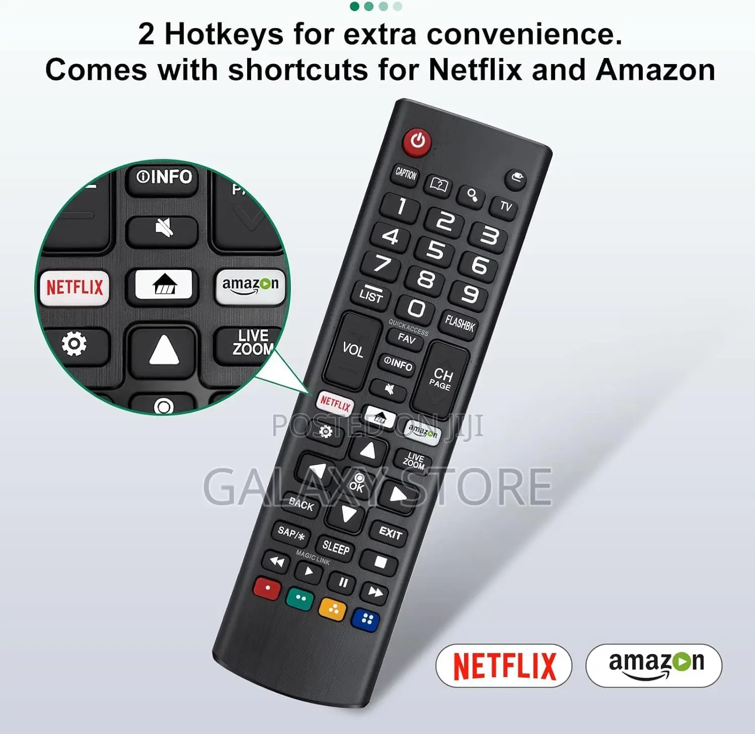 LG TV Remote for All LG LCD LED 3D HDTV Smart TVS