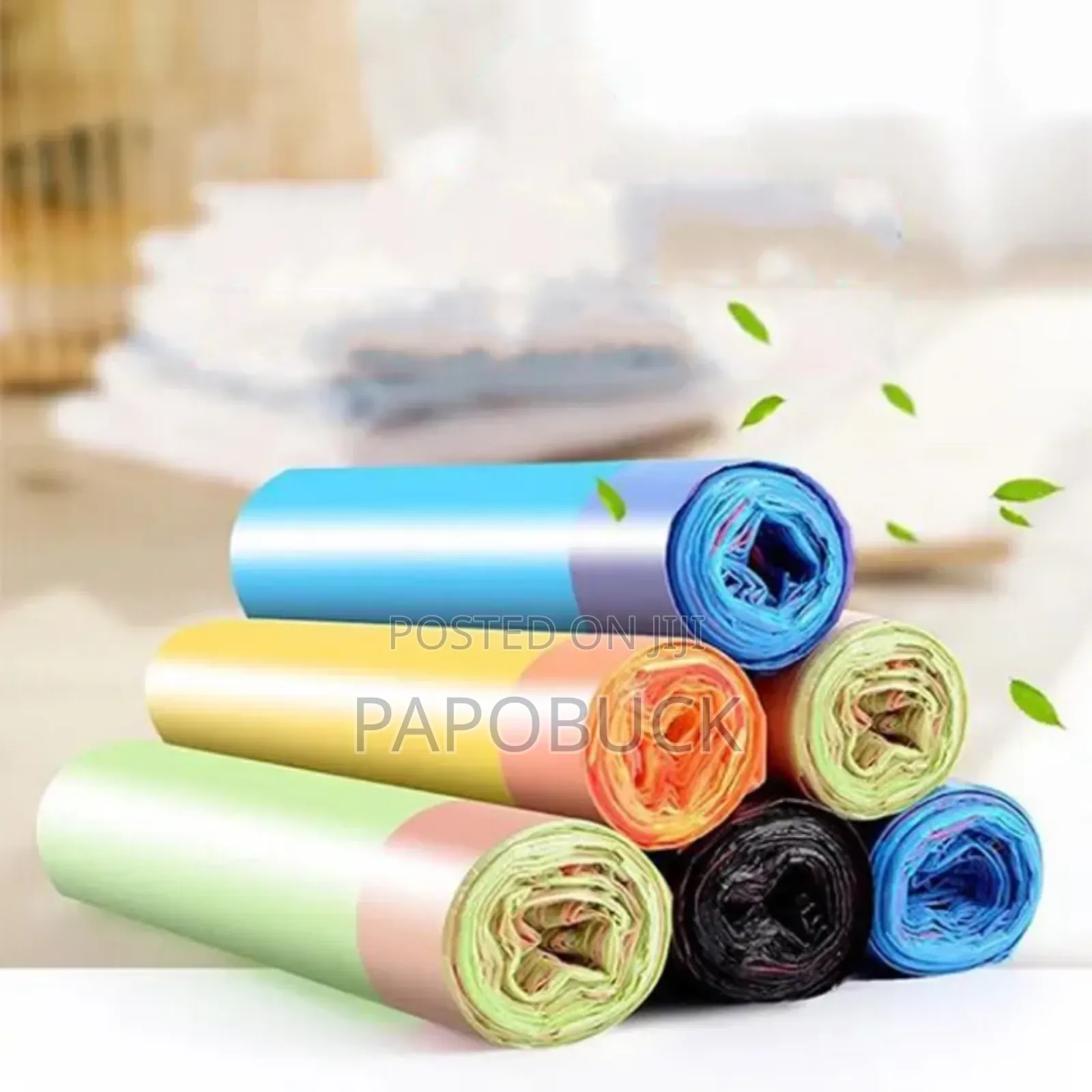 6 PCS Drawstring Garbage Bags
