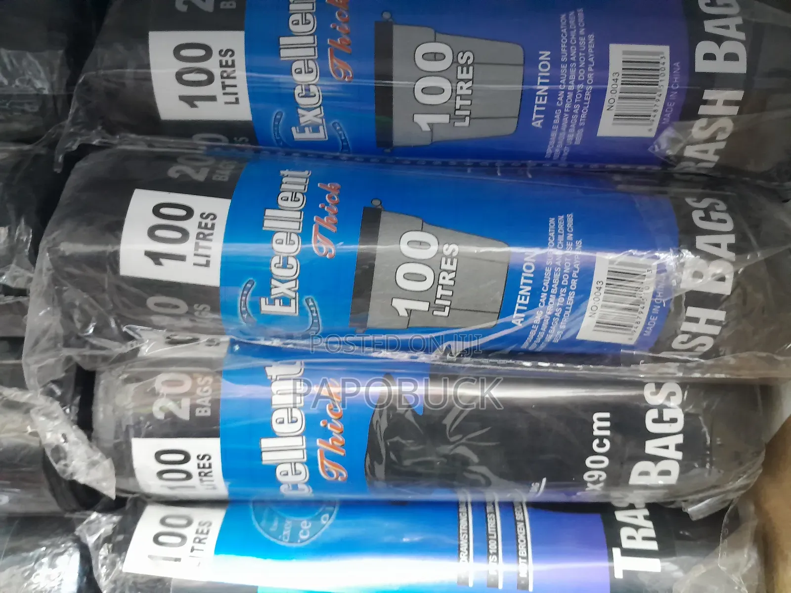 100 Litres Garbage Bags ( 20 PCS )