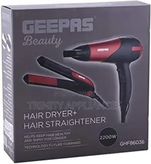 Geepas Hair Dryer Straightener Combo/Ceramic