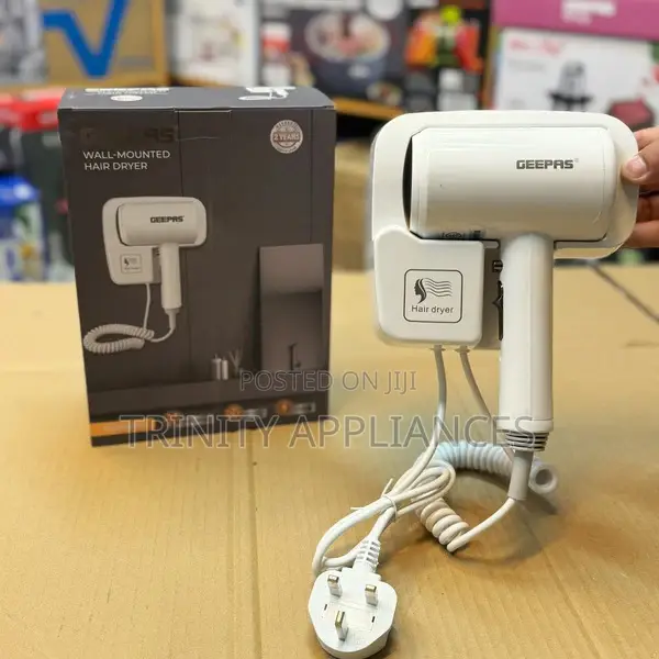 Geepas Wall Mounted Hair Dryer Ghd86073