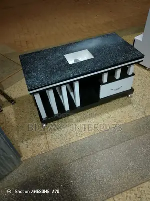 White and Black Center Table/Center Table