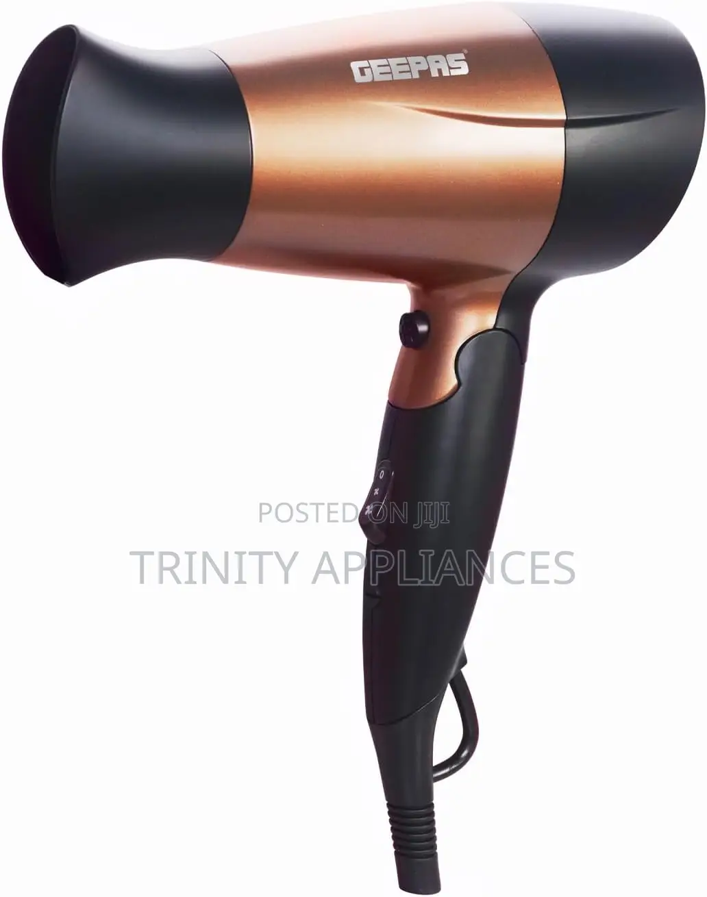 Geepas Foldable Portable Hair Dryer - Gh8642, Gold
