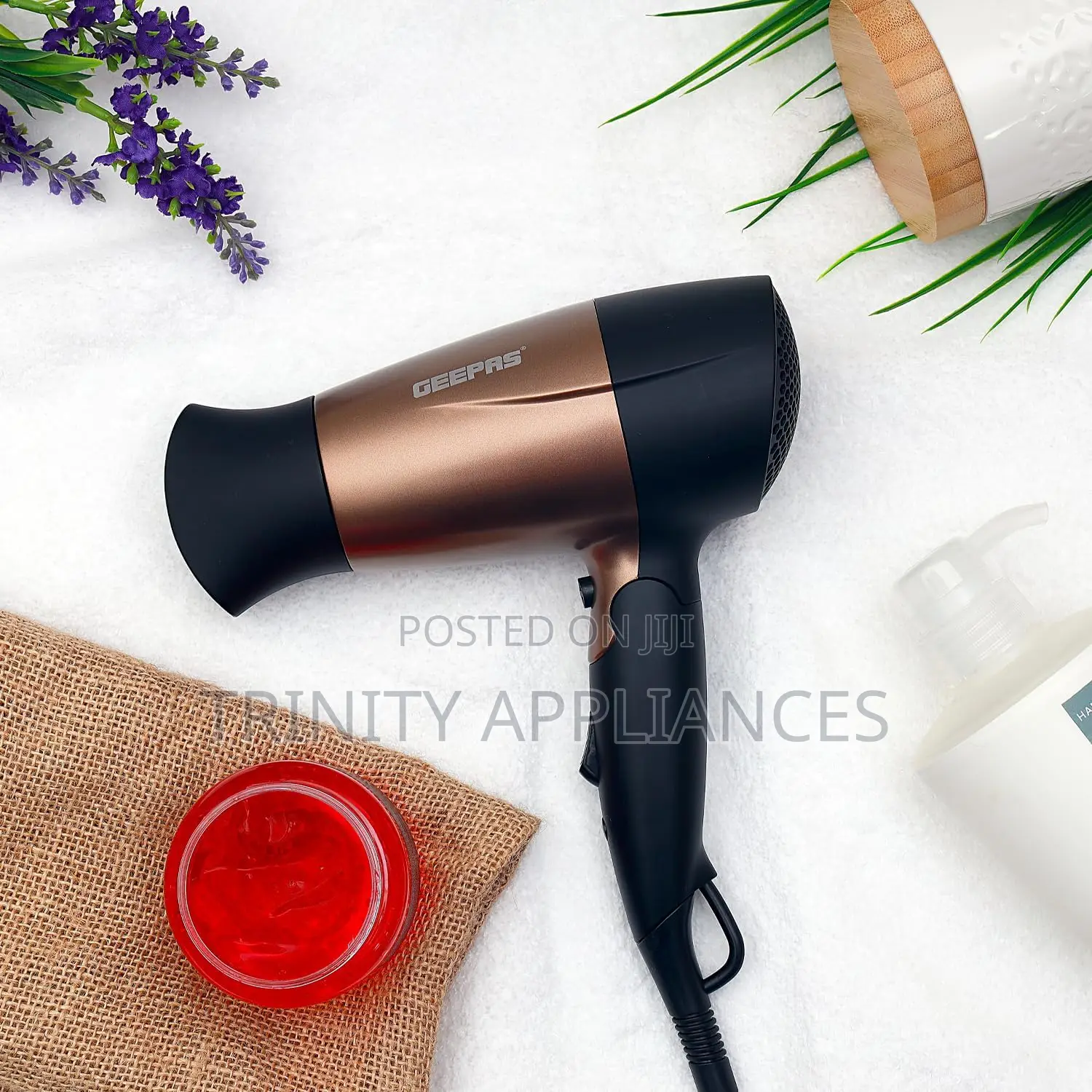 Geepas Foldable Portable Hair Dryer - Gh8642, Gold