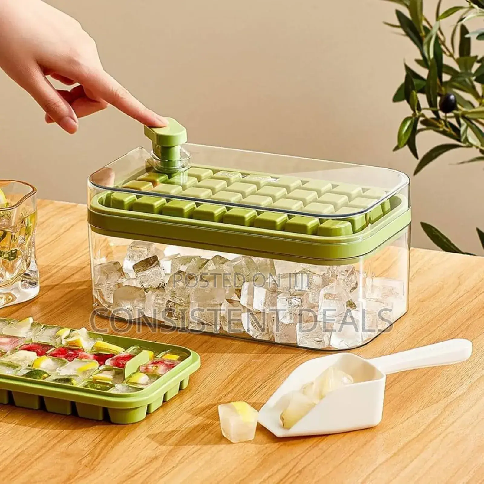 Ice Cube Tray With Ice Box