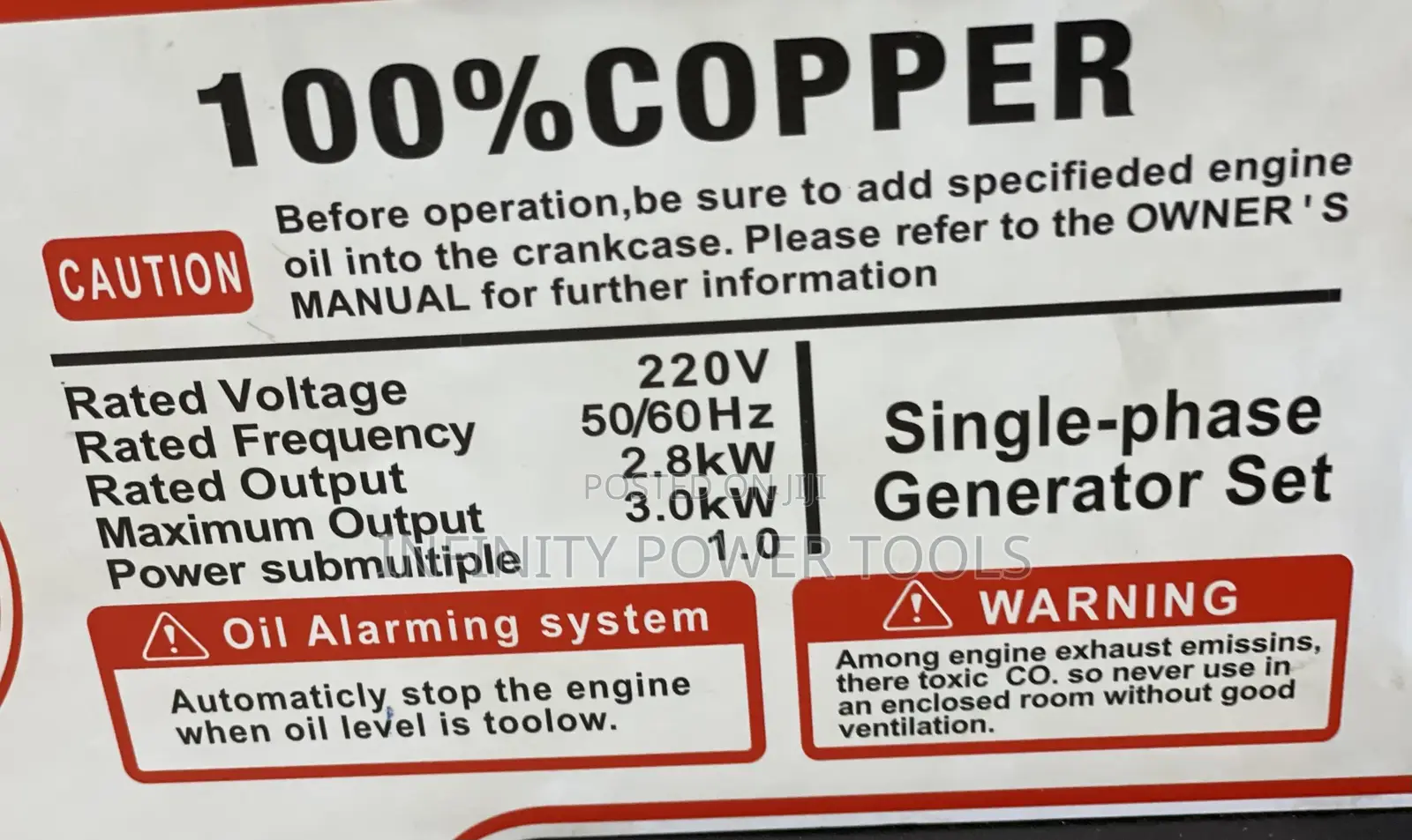 3kva Generator(Key Start)