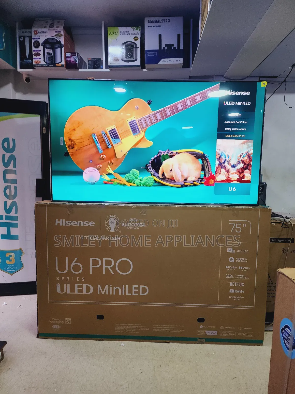 ULED6 PRO Series Hisense 75inches Smart Tv