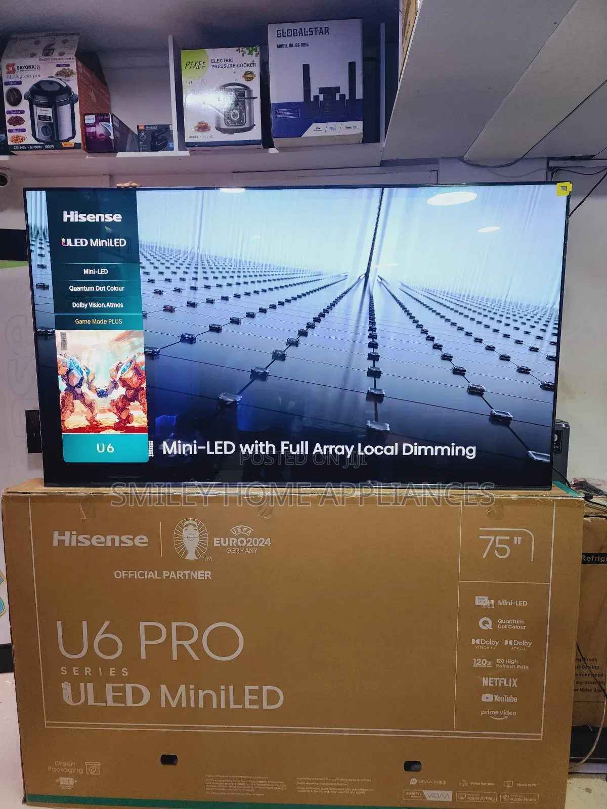 75inches Hisense MINILED U6 PRO Smart Tv