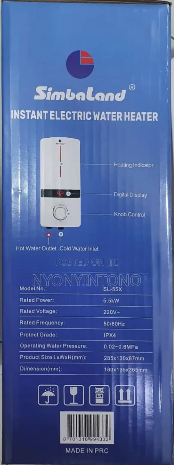 Simbaland Instant Water Heater So Easy to Install.