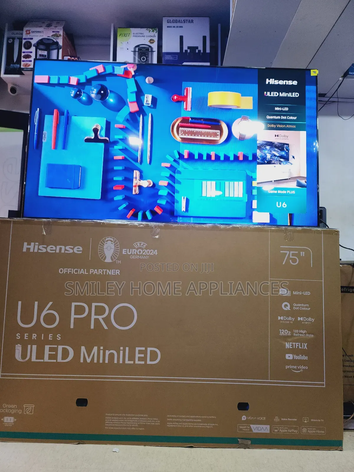 Hisense Uled 75inches Smart Tv