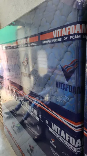 6x6 Blue Quilted Vitafoam Mattress