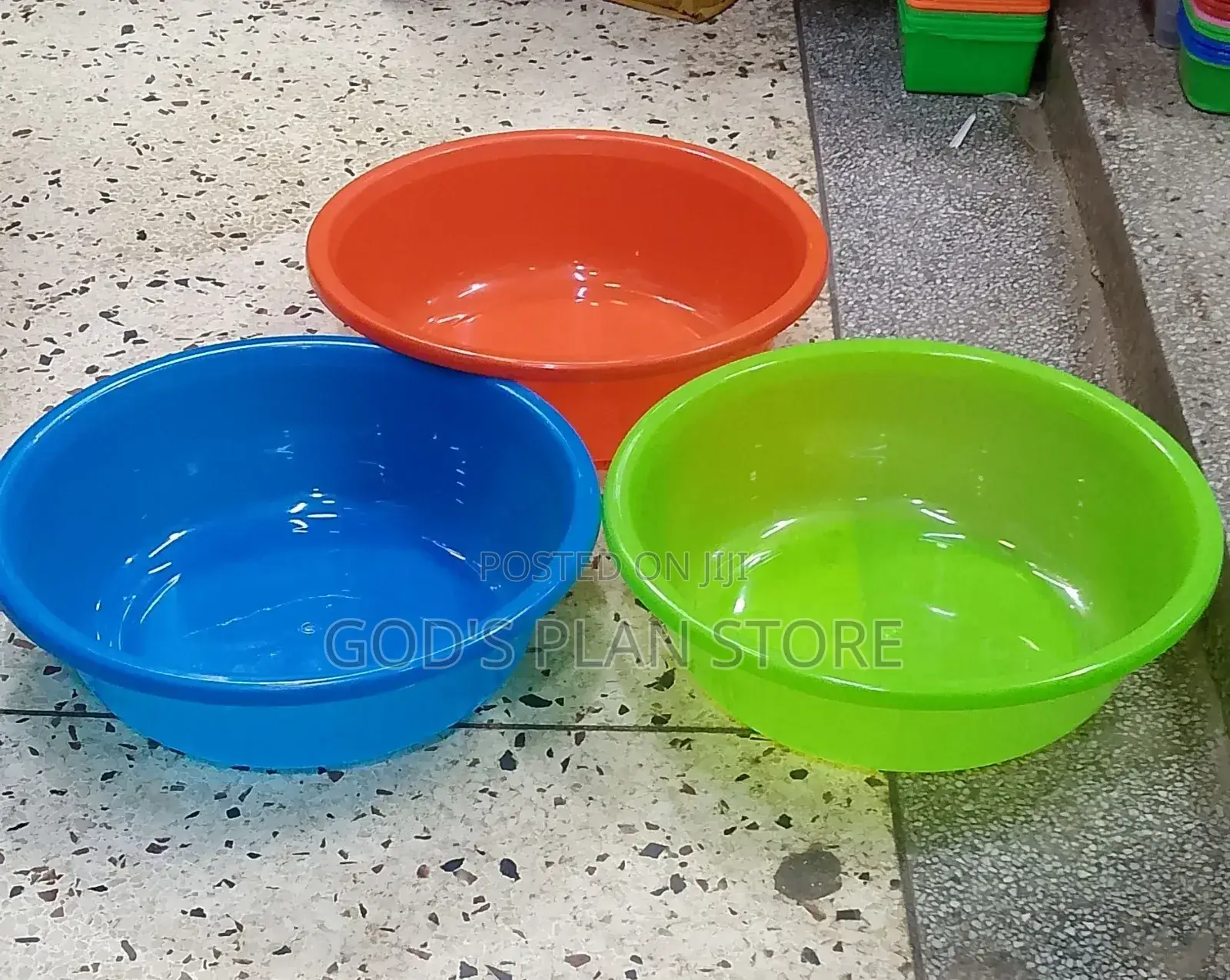 Plastic Small Basins 3pcs