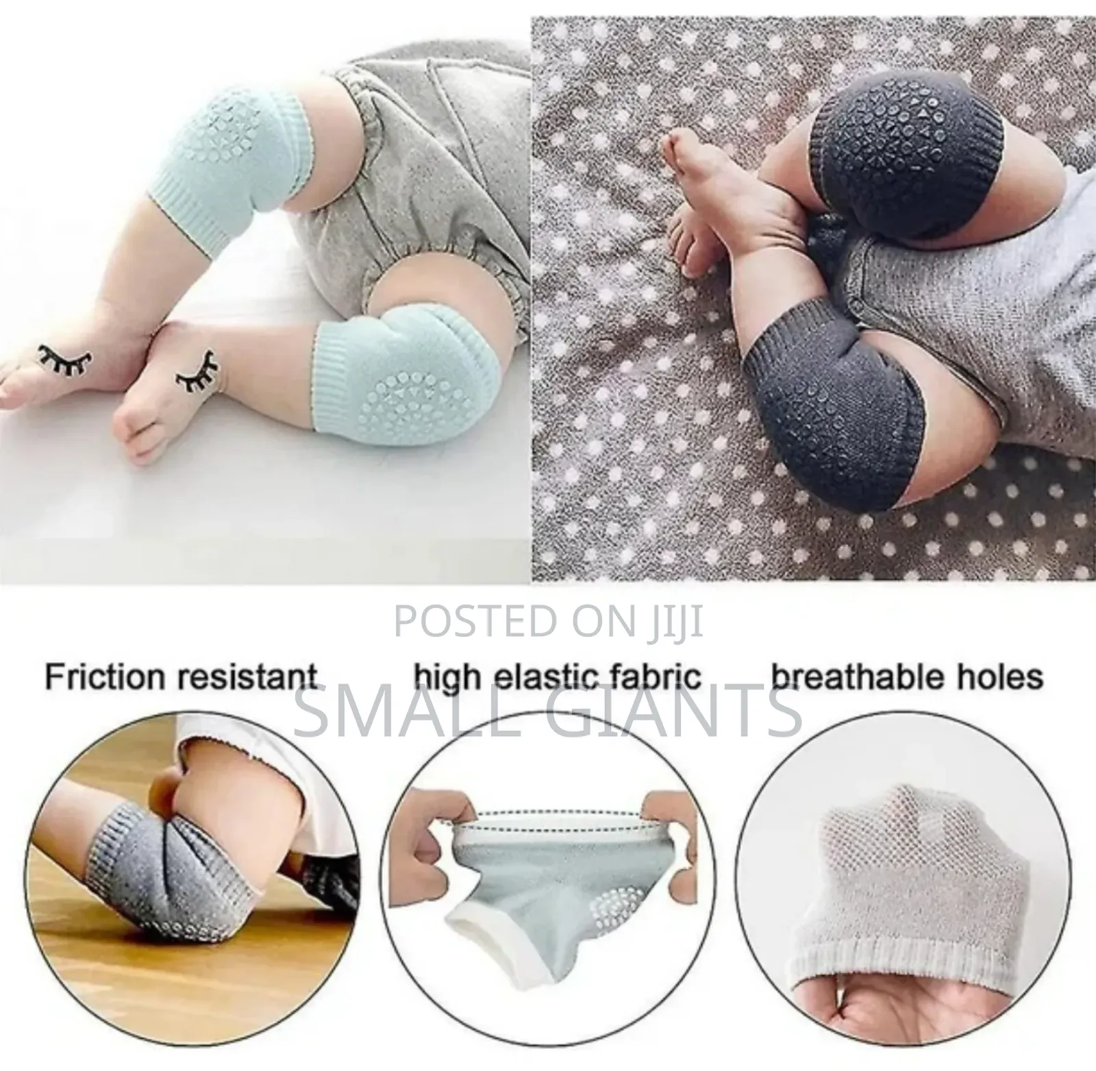 2pcs Anti-Slip Unisex Toddler Kneepads