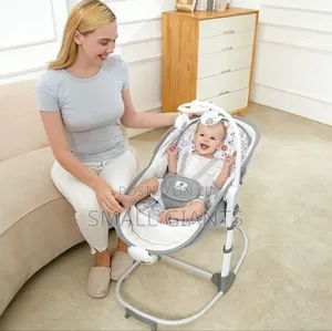 Mastela 6 in 1 Deluxe Multi- Function Rocker Bassinet,Gray