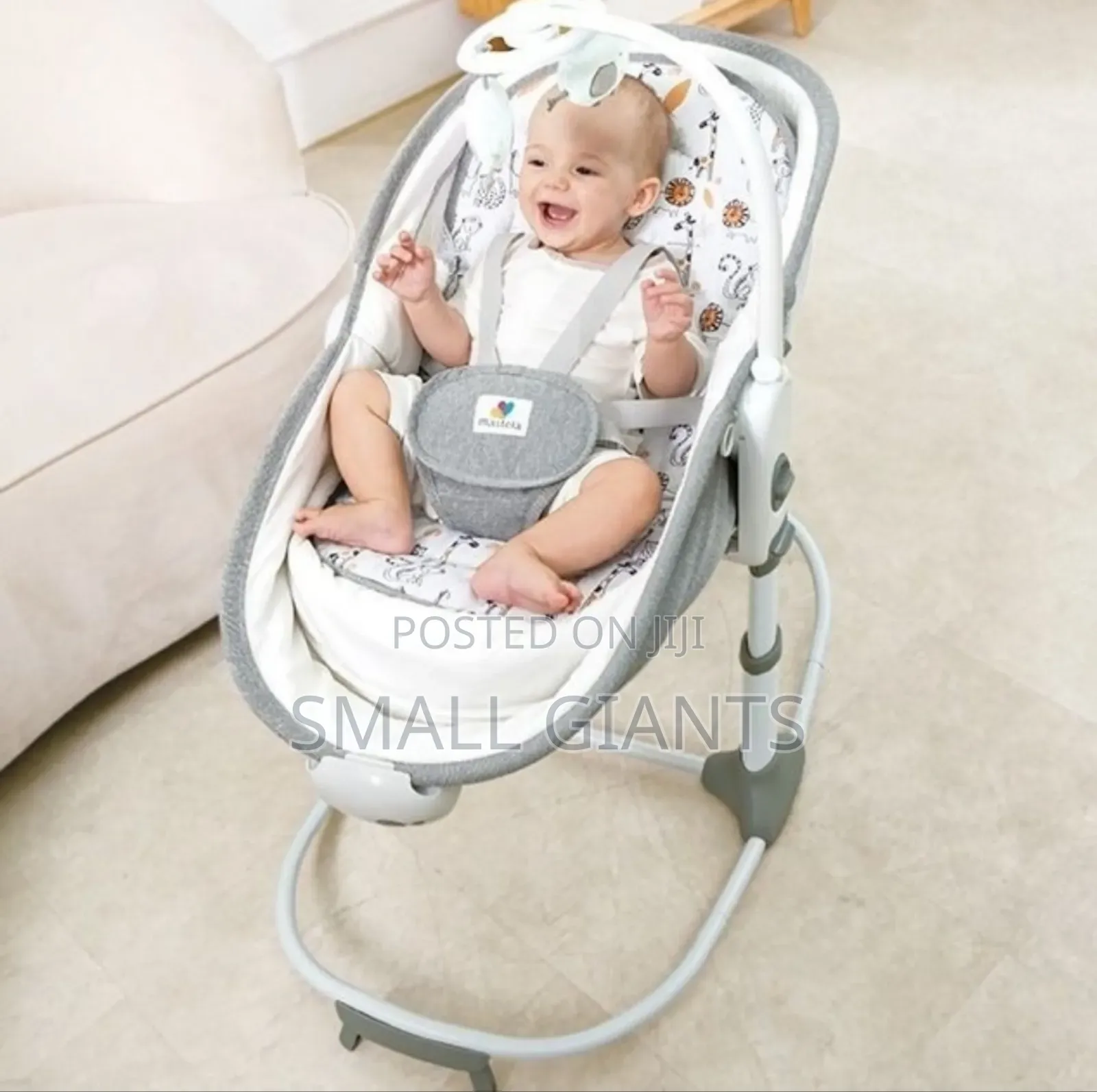 Mastela 6 in 1 Deluxe Multi- Function Rocker Bassinet,Gray