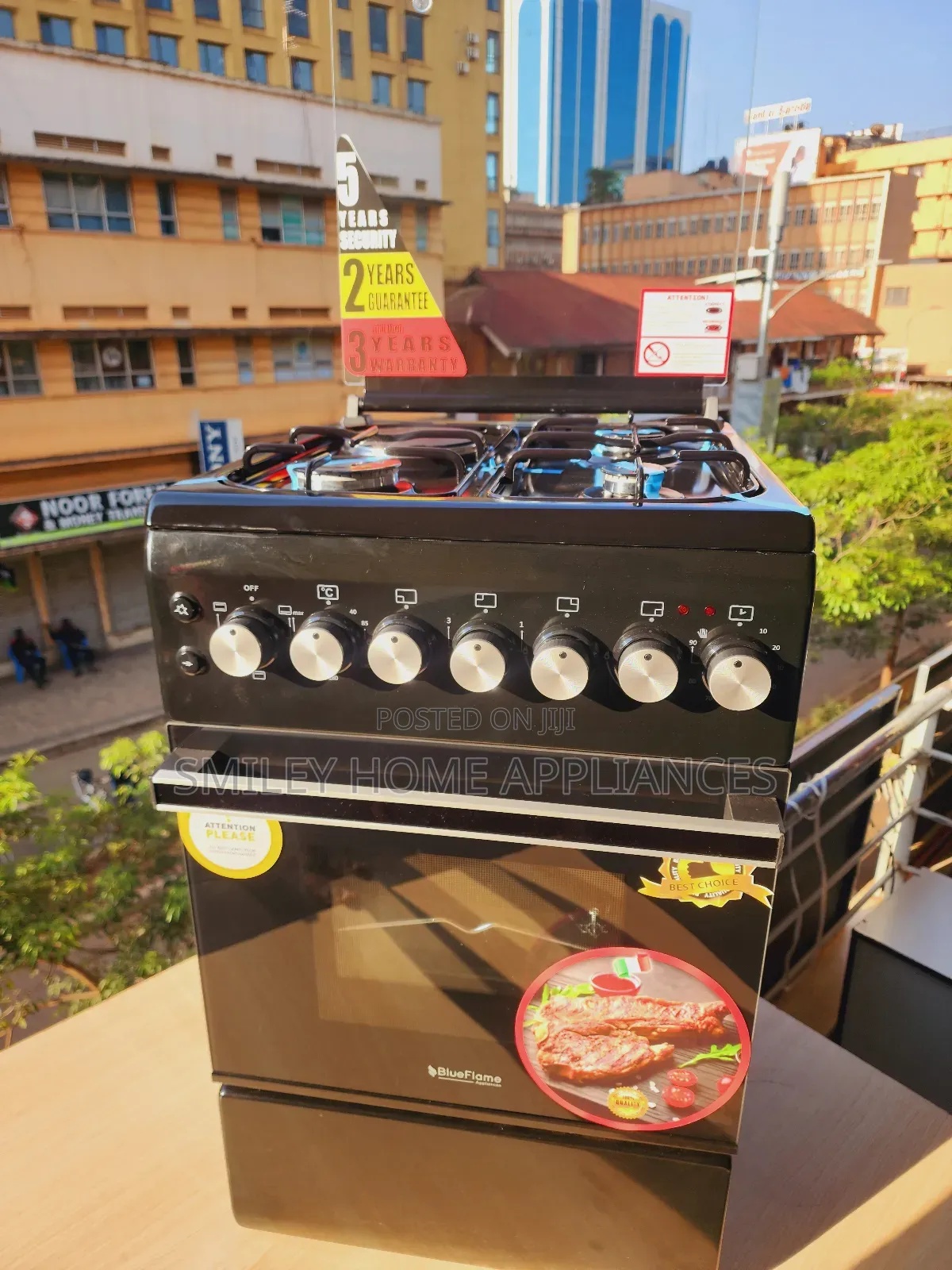 Blueflame Gas Cooker 50 by 60 Black Color