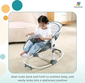 Mastela 6 in 1 Deluxe Multi- Function Rocker Bassinet,Gray