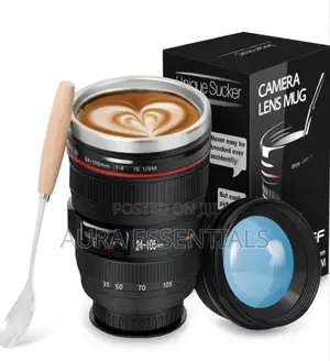 Splend Camera Lens Coffee Cup and Travel Mug